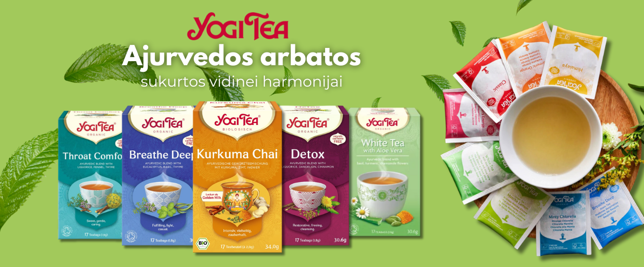 Yogi tea arbatos, ajurvedinė arbata