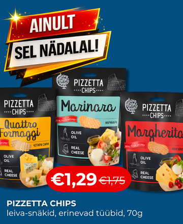 multum, pizzetta chips, soolased suupisted, allahindlused, kampaaniad