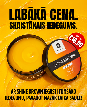 MULTUM, BYROKKO SHINE BROWN, sauļošanās krēmi, sauļošanās eļļas, atlaides, akcijas