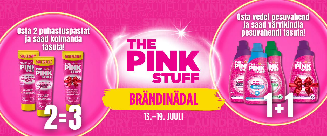 MULTUM, The Pink Stuff, puhastusvahendid, allahindlused, kampaaniad