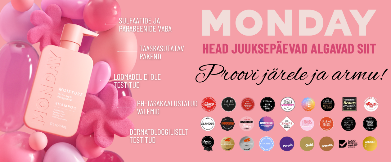 MULTUM, MONDAY HAIRCARE, šampoonid, palsamid, juuksemaskid, kuivšampoonid