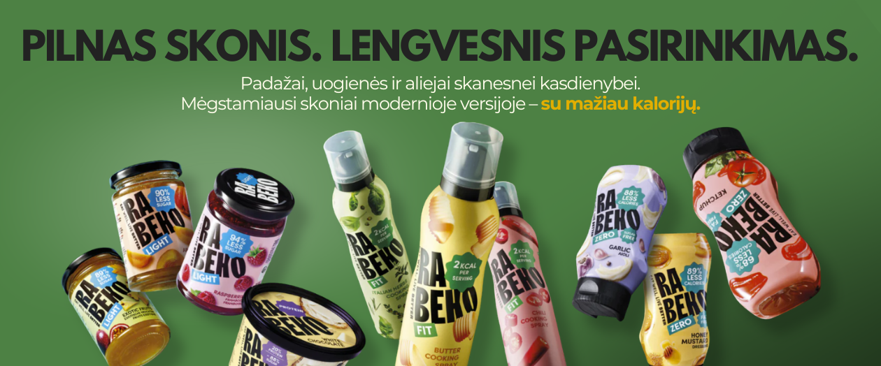MULTUM, Rabeko, mažai kalorijų turintys padažai, uogienė, aliejus