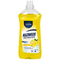 DELUXE visu virsmu grīdas tīrīšanas līdzeklis ar citrona aromātu 1L | Multum