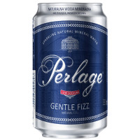 Perlage gazuotas mineralinis vanduo skardinėje, 0,33L | Multum