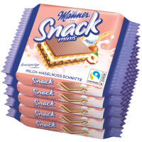 Manner Milch vafeles ar lazdu riekstu pildījumu 5x25g | Multum