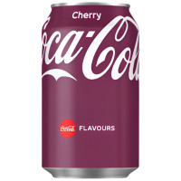 COCA-COLA Cherry gāzēts dzēriens, bundžā 330ml | Multum