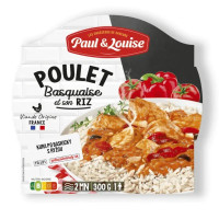 PAUL & LOUISE Vištiena baskų stiliumi su ryžiais 285g | Laravel