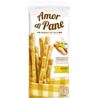 AMORE DI PANE Grissini duonos strypai Sesamo 125g | Laravel