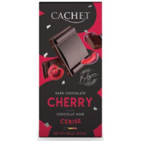 CACHET Tumšās šokolādes tāfelīte ar ķirsu gabaliņiem 100g | Laravel