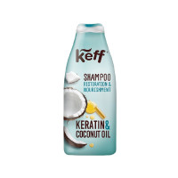 KEFF šampūns ar keratīnu un kokosriekstu eļļu 500ml | Multum