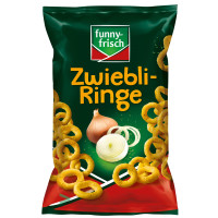 FUNNY-FRISCH kukurūzas riņķīši ar sīpolu garšu 80g | Multum