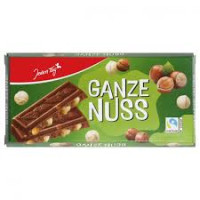 JEDEN TAG piena šokolādes tāfelīte ar vesaliem lazdu riekstiem 100g | Multum