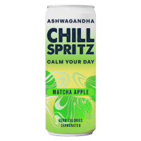 CHILL SPRITZ Matcha Apple izotoninis gėrimas su vitaminais 330ml | Multum