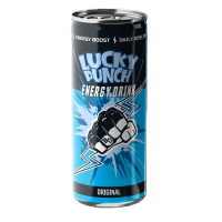 LUCKY PUNCH Enerģijas dzēriens, bundžiņā 330ml Termiņš: 27.06.2026 | Multum
