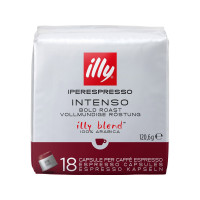 ILLY Iperespresso tamsiai skrudinta juoda kava, Intenso kapsulės (18) 120.6g | Laravel