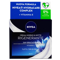 Nivea drėkinamasis 24H naktinis kremas veido odai 50ml | Multum