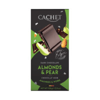 CACHET Tume šokolaaditahvel mandlite ja pirnitükkidega 100g | Laravel