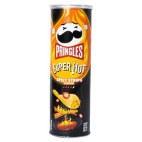 PRINGLES Super Hot čili, citrinų ir krabų skonio bulvių traškučiai 110g | Multum