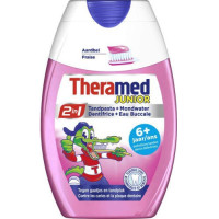 THERAMED 2in1 Junior braškių skonio dantų pasta (nuo 6+ metų) 75ml | Laravel
