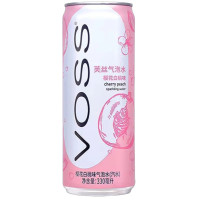 VOSS Sakura vyšnių persikų gazuotas vanduo 330ml | Multum