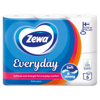 ZEWA Everyday 3 slāņu tualetes papīrs 6 ruļļi | Multum