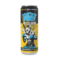 LUCKY PUNCH BCAA Ananasų raumenų gėrimas Zero Energy Drink, skardinė 330ml | Multum