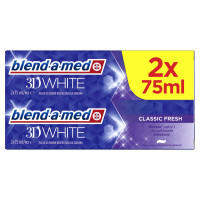 BLEND-A-MED 3D valge klassikaline värske hambapasta 75mlx2 | Multum