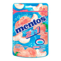 MENTOS 2in1 Peach & Soda Drag 45g | Multum
