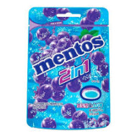 MENTOS 2in1 Grape & Soda dražejas 45g | Multum