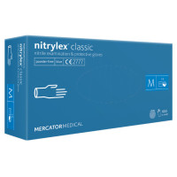 MERCATOR Nitrylex® puudrivabad nitriilkindad, sinised, M, suurus 100tk | Laravel