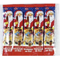LOLLY CHOC COMPANY pieniškas šokoladas Kalėdų Senelis ant pagaliuko 5x15g TERMINAS 01.08.2027. | Multum