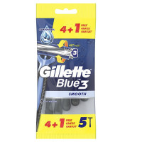 GILLETTE Blue 3 Smooth vienkartiniai skustuvai 5vnt | Multum