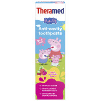 THERAMED Peppa Pig dantų pasta vaikams 0-6g su uogų skoniu 50ml | Laravel