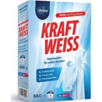DELUXE Kraft Weiss skalbimo milteliai baltiems skalbiniams (11x) 660g | Multum