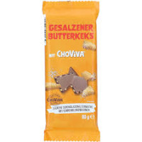 CHOVIVA piimašokolaadibatoon võiküpsiste tükkidega, soolaga 80g | Multum