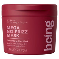 BEING Mega No Frizz kaukė plaukams su simondsijų ir migdolų aliejumi 354ml | Multum