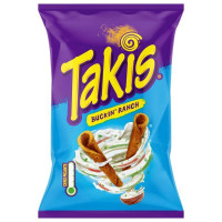 TAKIS Buckin' Ranch kukurūzų užkandis 100g | Multum