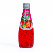 VINUT baziliko sėklų gėrimas su braškių skoniu 290ml | Multum