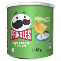 Pringles hapukoore ja sibula krõpsud koore ja sibulamaitsega 40g | Multum