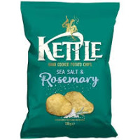 KETTLE jūros druskos ir rozmarino bulvių traškučiai 130g | Multum
