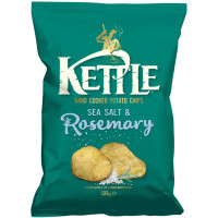 KETTLE Sea Salt & Rosemary kartulikrõpsud 130g, aegumiskuupäev 07.11.2026 | Multum
