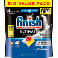 FINISH Ultimate All in 1 Lemon indų plovimo kapsulės 60vnt | Multum