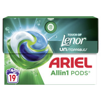 ARIEL Touch Of Lenor Universal veļas mazgāšanas kapsulas 19gab | Multum