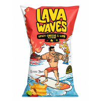 CLAIMONT Lava Wave aštrus sūrio ir žaliųjų citrinų kviečių užkandis 70g | Multum