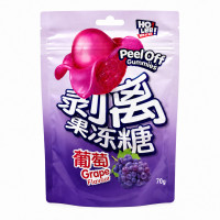 HO LE Peel off Red Grape Jelly Candy 70 g | Multum