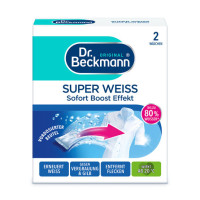 Dr. Beckmann dėmių valiklis baltiems drabužiams 2x40g | Multum