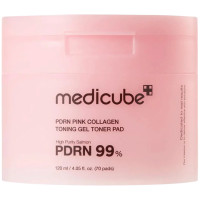 MEDICUBE PDRN Pink Collagen tonizējoši spilventiņi sejas ādas kopšanai ar kolagēnu 70gab 120ml | Multum