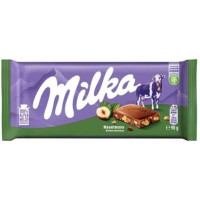MILKA viso riešutų riešutų šokolado plytelė 95g | Multum