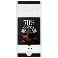 LINDT Excellence 70% intensiivne tume tume šokolaaditahvel 100g | Multum