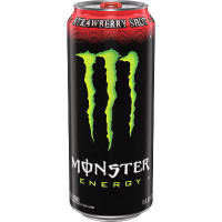 MONSTER ENERGY USA Braškių šūvio energinis gėrimas 473 ml | Multum